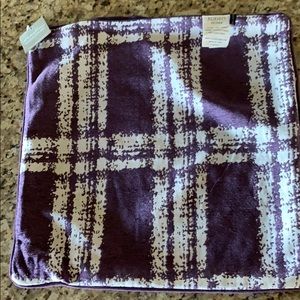 Rodeo Home Cut Velvet Purple Pillow Cover